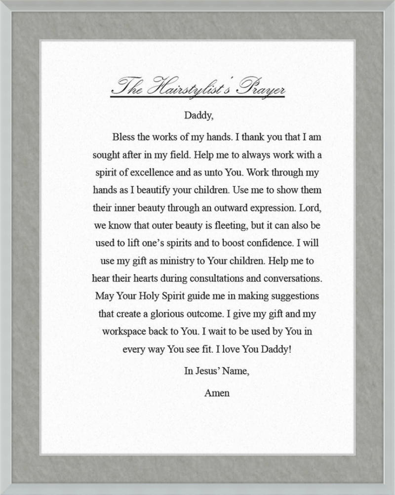 Hairstylist's Prayer