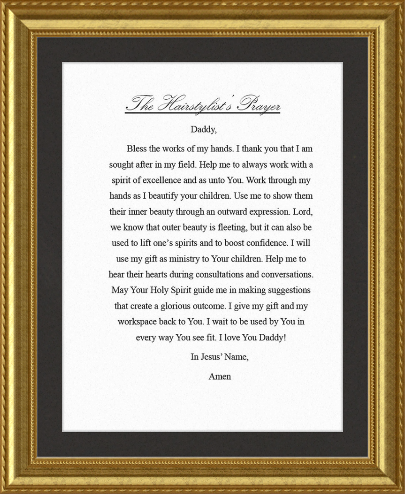Hairstylist's Prayer