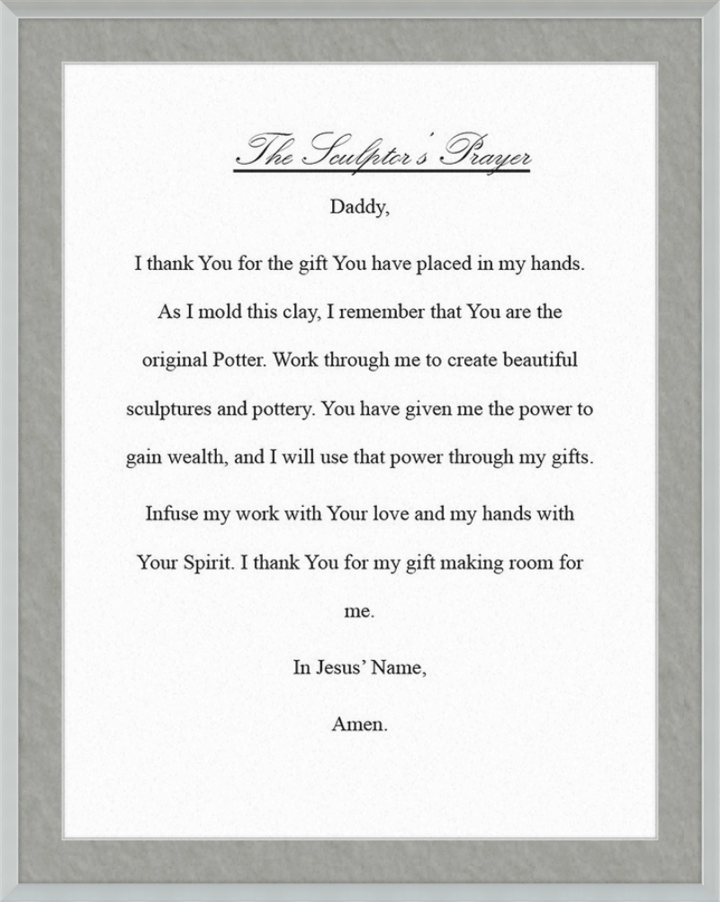 Sculptor's Prayer