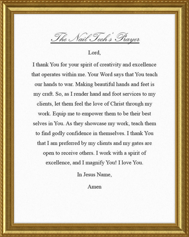 Nail Tech's Prayer
