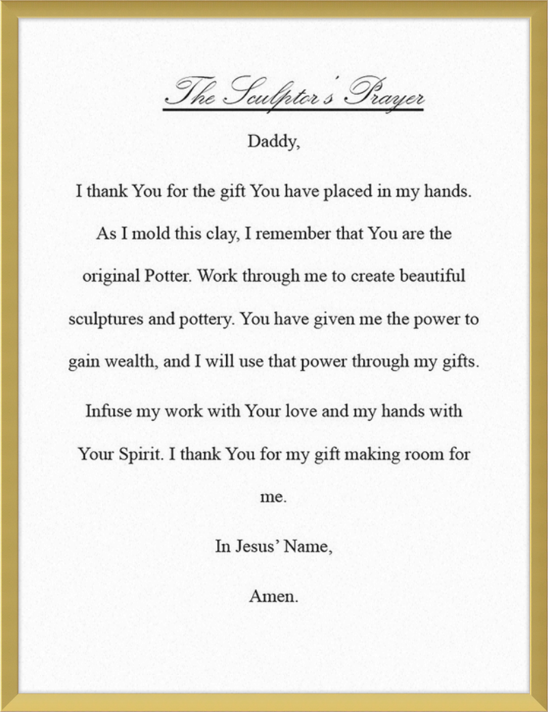 Sculptor's Prayer