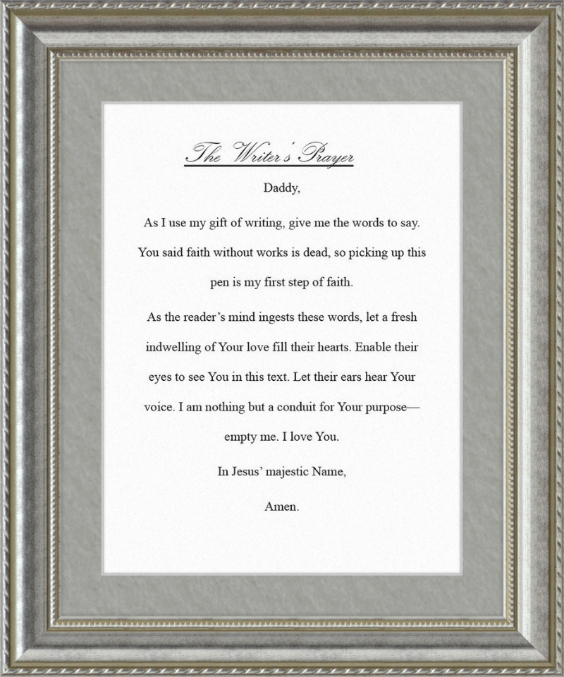 Writer's Prayer