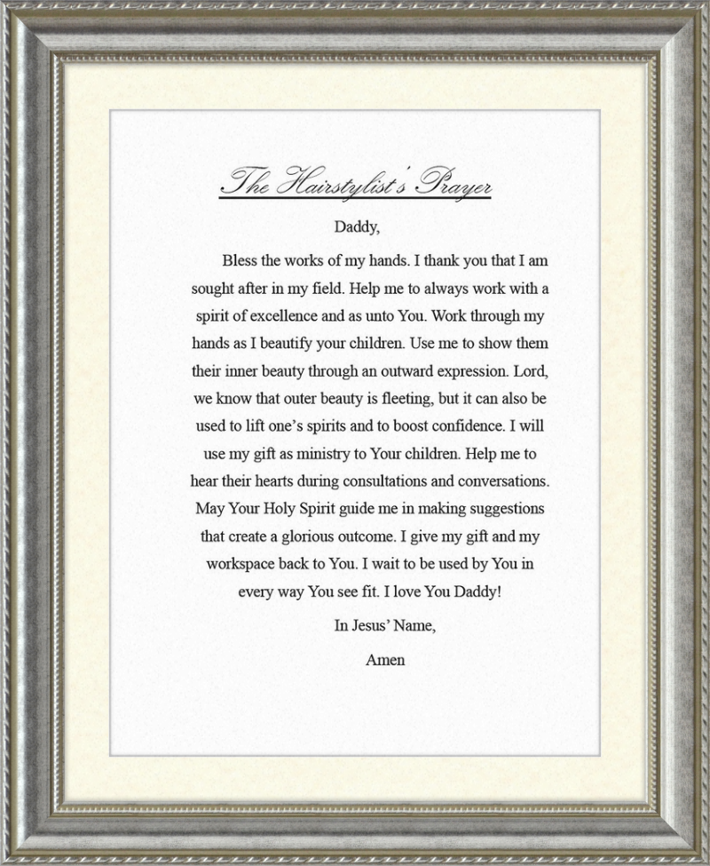 Hairstylist's Prayer