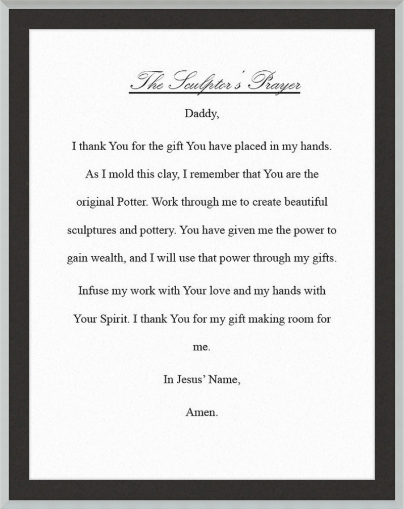 Sculptor's Prayer